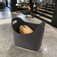 Panier de rangement pliable carré coloré pour bois de chauffage de la marque RY, sac de transport en tissu moderne, utilisation hôtelière, durable et pratique