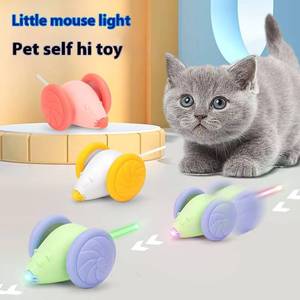 Corredor de ratón eléctrico de juguete automático para mascotas y Palo láser Self-Hi para aliviar el aburrimiento hecho de plástico duradero para gatos y perros - Product Image 1
