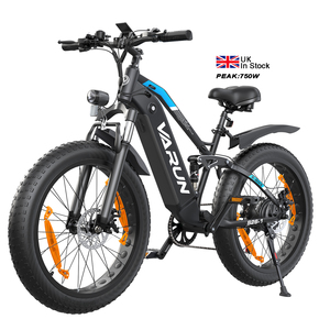 Vélo électrique de montagne à pneus larges Peak 750W 26 pouces, 48V 18Ah, cadre en aluminium, expédition rapide au Royaume-Uni - Product Image 1