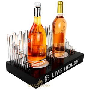 Estantes <span class=keywords><strong>de</strong></span> exhibición <span class=keywords><strong>de</strong></span> vino personalizados Base <span class=keywords><strong>de</strong></span> exhibición <span class=keywords><strong>de</strong></span> botellas LED Glorifier VIP Display Bottle Racks Soporte <span class=keywords><strong>de</strong></span> vino LED para Night <span class=keywords><strong>Club</strong></span> Bar - Product Image 6