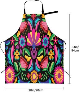 <b>Gifts</b> for Mothers <b>Cooking</b> Apron For Women Men With Pockets Icons Wheat Bread Oxford Cloth Kitchen Apron With Adjustable Neck - Product Image 6
