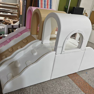 Nanpak - Equipo de Juegos Interior/Exterior Blanco para Niños, Sensorial, con Túnel Transparente, Tobogán Giratorio, Juegos Blandos para Fiestas y Alquiler de Eventos - Product Image 2