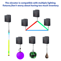 Boule de levage automatique RGB DMX Control LED Kinetic Ball Light System pour scène mariage fête Bar Show Discothèque