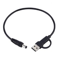 Cable de Carga Rápida USB-A/C DC 5V de 3.3 pies con Conductor de Cobre Puro, Cable de Alimentación para Ventilador, Luz LED, Router, Impresora, Enchufe de 3.5mm 5.5mm