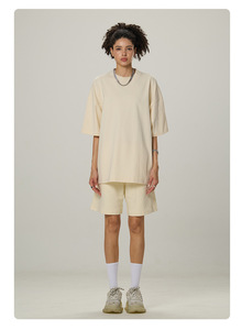 เสื้อยืดแขนสั้นผู้ชายไซส์ใหญ่ สีพื้น ผ้าคอตตอนเจอร์ซีย์ คอกลม ทรงลำลอง ความยาวปกติ ดีไซน์เรียบง่าย - Product Image 3
