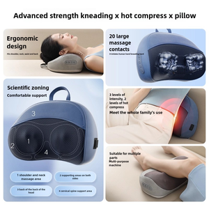 FJLMS, venta al por mayor, fábrica, almohada de cuello personalizada, espalda, cuerpo, Shiatsu, calefacción inteligente, almohada de masaje vibratorio adecuada para uso doméstico - Product Image 6