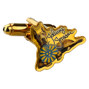 Boutons de manchette de luxe personnalisés polis avec diamants colorés, pinces à cravate exquises et ensembles de boutons de manchette en gros - Product Image 4