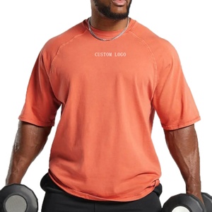 T-shirt pour homme en coton pur, vente en gros OEM, été, populaire, ample, décontracté, sport, grande taille - Product Image 3