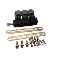 Kit Konversi Kendaraan LPG/CNG Warna Abu-abu Unit Kontrol Rel 2-Ohm Aksesoris Mobil Bertenaga Gas Suku Cadang Mesin Serbaguna