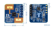 Capteur à ondes millimétriques de détection de micro-mouvements humains, radar à ondes millimétriques 24 GHz, basé sur S3KM1110, adopte la technologie FMCW