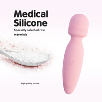 Starker Vibrationsstimulator mit 10 Geschwindigkeiten, Wasserdicht, Kabellos, Klitoris- und G-Punkt-Stimulator, Handgehaltener AV-Vibrator für Frauen