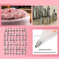Ensemble de douilles à pâtisserie en acier inoxydable en gros, 8/14/26/50 pièces, accessoires de pâtisserie, outils de décoration de gâteaux