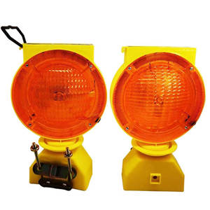 Luz Intermitente LED Portátil de Plástico Amarillo de 3V con Energía Solar para Advertencia de Seguridad Vial en Construcción de Carreteras - Product Image 5