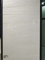 Azulejos de Porcelana para Piso Super Travertino Blanco Beige de 60x60 60X120 75x150, Azulejos Antibacterianos para Paredes Interiores para Uso en Apartamentos