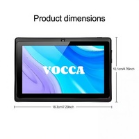 Nueva Tablet PC de 7 Pulgadas con MTK Quad-Core de 1.5GHz, Android 4.3, Q88, Wi-Fi, Pantalla Táctil Capacitiva, Cámaras Duales, USB Tipo-C, 4GB+64GB, 3200mAh