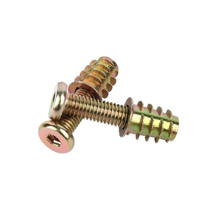 Vis de fixation pour meubles en bois, jeu de boulons métriques en acier au carbone zingué à filetage grossier, marque Yongsheng, classe 4.8-12.9 - Product Image 1