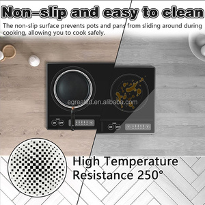 Factory Sales Non-Slip Silicone Induction Cooktop <b>Protector</b> Mat Heat Proof Pad for Kitchen - Product Image 4