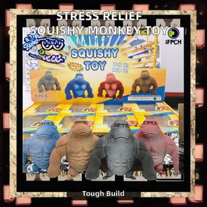 Toysrunner Latex Splat Monkey Sensory Fidget Toys Stress-Relieving Stretch <b>Squishy</b> Gorilla Decompression Toy for Boys - Product Image 2