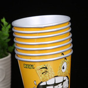 YBLPAK Bicchieri Usa e Getta Personalizzati da 420ml per Snack, Rivestiti in Alluminio, Grado Alimentare, 14oz, per Patatine Fritte, Chips, <span class=keywords><strong>Biscotti</strong></span>, Cereali - Product Image 4