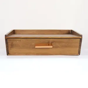 Handcrafted solid wood storage box46*31*15.5cm Durable natural wood organizer Sturdy solid pine box for Home organizatio