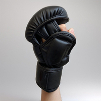 Gants de boxe demi-doigts pour adultes et enfants, entraînement Sanda, MMA, Muay Thai, combat, sac de frappe, hommes et femmes