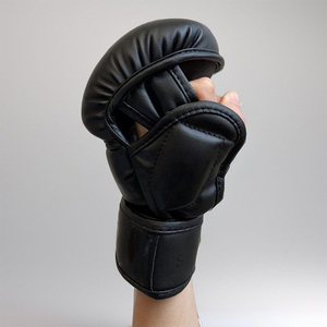 Gants de <span class=keywords><strong>boxe</strong></span> demi-doigts pour adultes et enfants, entraînement Sanda, MMA, <span class=keywords><strong>Muay</strong></span> <span class=keywords><strong>Thai</strong></span>, combat, sac de frappe, hommes et femmes - Product Image 5
