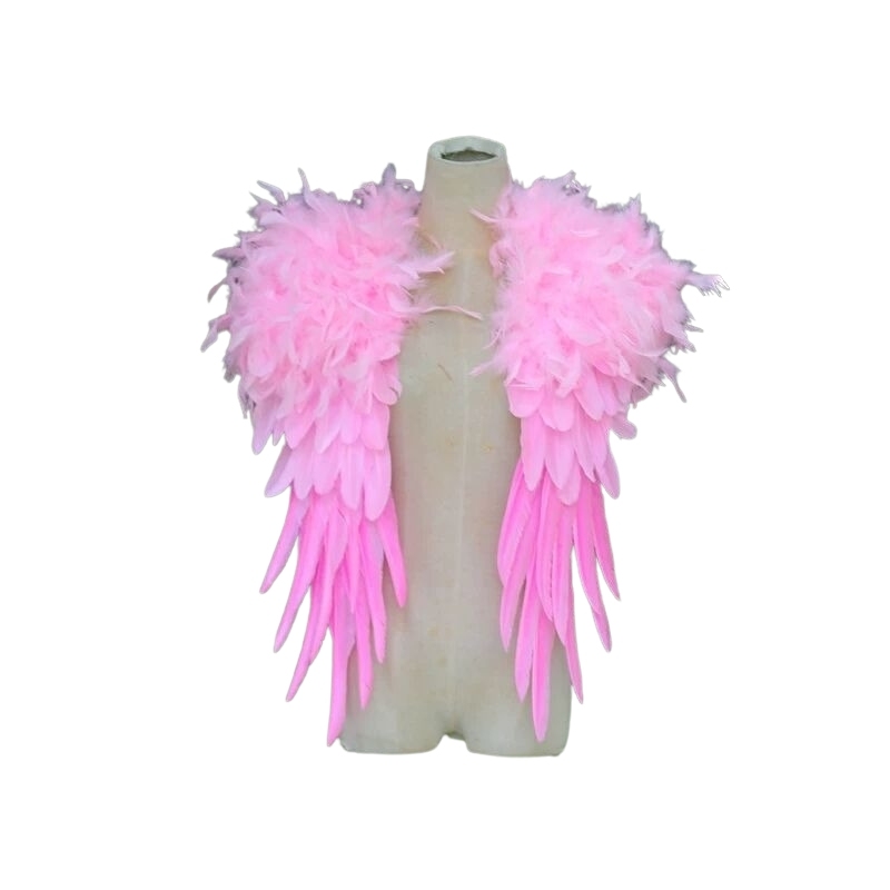 Lot De 2 Bandeaux Ailes D'ange Blancs – Accessoire Photo Pour Nouveau-né, Plume, Baptême Ou Séance Souvenir