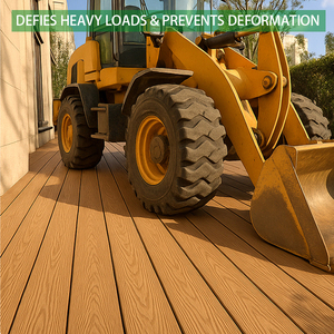 Nhôm decking gạch ngoài trời không thấm nước lồng vào nhau sàn gỗ hạt WPC nhôm Composite sàn - Product Image 2