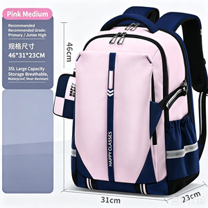 Multi‑color <b>Large</b> Capacity Waterproof Student Laptop <b>Backpack</b> for Primary & Junior High OEM ODM Custom Logo - Product Image 2