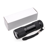 Linterna LED UV de 395nm, Mini Linterna LED, Detector de Dinero Falso, Regalo Promocional, Mini Linterna de Luz Blanca de 9 LED