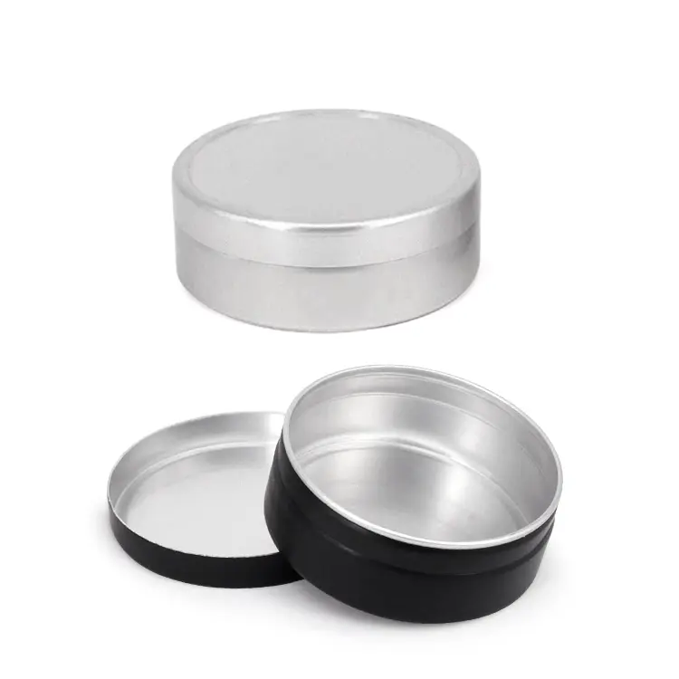 15g Aluminium glas Leere Creme Box Blechdose Lippen balsam Metall dosen kleines rundes Aluminium gehäuse mit Deckel