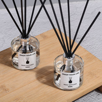 Diffuseur d'arômes personnalisé pour hôtel, bâtonnets en verre faits à la main, écologiques, longue durée, parfum sans alcool, liquide