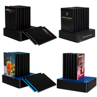 Vente chaude téléphone portable powerbank restaurant table publicité bureau à domicile 5 ports téléphone portable station de charge organisateur