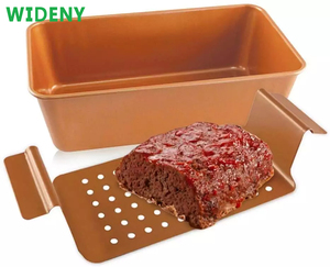 WIDENY Chảo Nướng 2 Món Phủ Đồng Tốt Cho Sức Khỏe Chống Dính Bộ Chảo Nướng Bánh Mì Thịt Có Khay Tháo Rời Mỡ - Product Image 4
