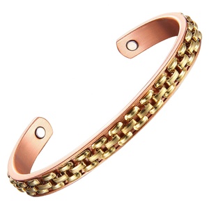 Hot Sale Adjustable Fashion Magnetic Therapy Jewelry Pure <b>Copper</b> Ring <b>Bracelet</b> for Arthritis Unisex <b>Copper</b> Magnetic <b>Bracelet</b> - Product Image 2