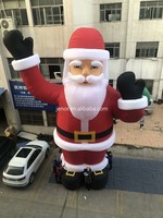Ballon gonflable géant de Noël Père Noël en toile Oxford pour publicité extérieure de Noël, taille personnalisable, numérique