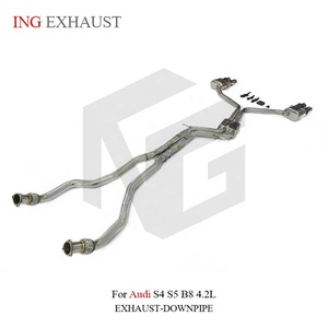 Système d'échappement avant et arrière Valvetronic en acier inoxydable ING pour <span class=keywords><strong>Audi</strong></span> S4 / <span class=keywords><strong>S5</strong></span> B8 4.2L - Pièces de tuning performance en gros - Product Image 4