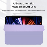 Étui pour tablette en cuir PU de qualité supérieure pour iPad Pro 11 pouces (2018/2020/2021/2022/2023) - Design fin et élégant, anti-rayures, antichoc
