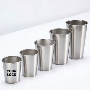 XDH763 Gobelets à bière personnalisés avec logo 30 ml, tasses à pinte de 1 oz à 16 oz, verres à shot en acier inoxydable, cadeau, verre à vin - Product Image 1