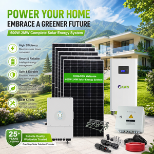 Système solaire <span class=keywords><strong>3kw</strong></span>/5kw/6kw/8kw/10kw, panneau solaire haute efficacité, onduleur hybride/hors réseau, système solaire électrique - Product Image 1