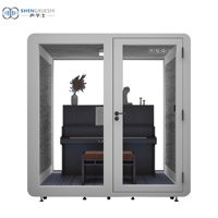 Meuble Commercial de haute qualité, remise de réunion en acier, dosette de bureau acoustique, cabine insonorisante pour deux personnes