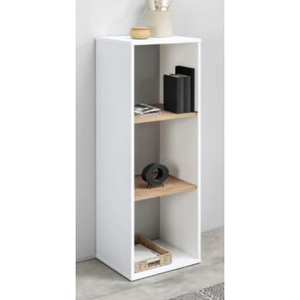 Unidad de almacenamiento de madera personalizada, organizador de 3 <span class=keywords><strong>cubos</strong></span>, estantería para sala de estar, estante de exhibición - Product Image 3