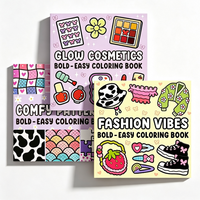 Carnet de dessin anti-stress à couverture rigide avec reliure thermique, 48 pages, motifs mignons et tendance, pour adolescents et adultes