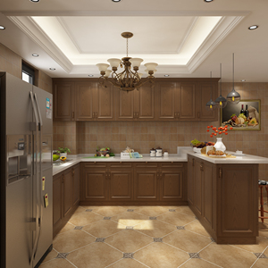 ตู้ครัวไม้จริงจากต<span class=keywords><strong>ลา</strong></span>ดเล็กๆ ฟอซาน กวางโจว ยอดนิยม - Product Image 5