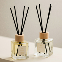 Bouteille en verre vide pour diffuseur d'arômes, huile essentielle, conteneur aromatique, personnalisable en usine, 100 ml, 150 ml, 200 ml