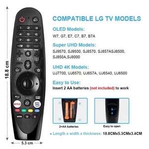 Control Remoto LG Magic MR20GA para Smart TV con Bluetooth, Control por Voz y Soporte de Gestos - Product Image 3