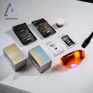 MURA KEN Liquid LED Eyelash <b>Extension</b> Kit Latex-Free Waterproof Alcohol-Free UV LED <b>Lash</b> Lamp <b>Lash</b> <b>Glue</b> Set - Product Image 1