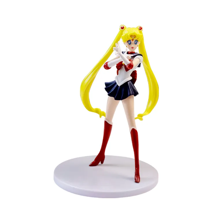 Figura de acción Popular japonesa Sailor Moon, juguete de plástico de inyección 3D, fabricante de Juguetes