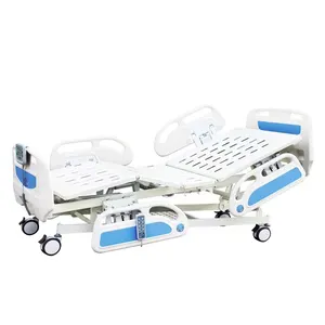 Chinese manufacturer 5 Functions ICU Electric medical Hospital Bed for Mattress thickness 80mm