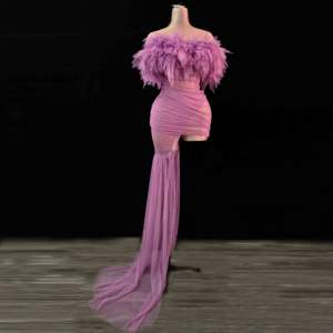 show outfit <strong>Purple</strong> Perspective Summer Tube <strong>Top</strong> Sexy Dress Women <strong>Lady</strong> Elegant High Quality Dress - Product Image 1